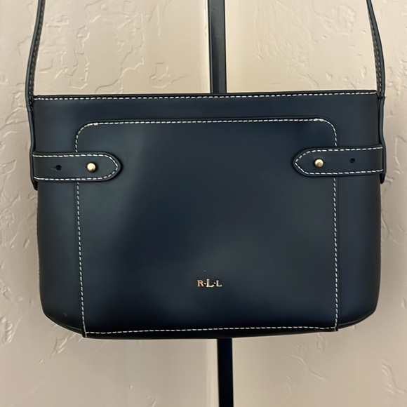 Crossbody Ralph Lauren bag with contrast stitching - Picture 5 of 9